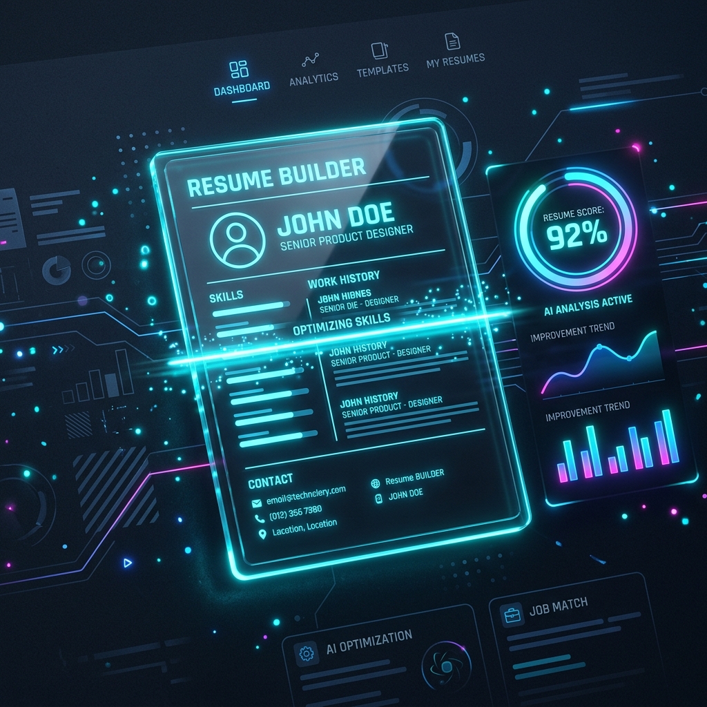 CV Builder AI Dashboard Preview